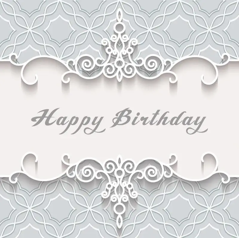 Birthday Party Headboard Carved Pattern Customized Photography Background For Photo Studio Family Photocall Photography Backdrop