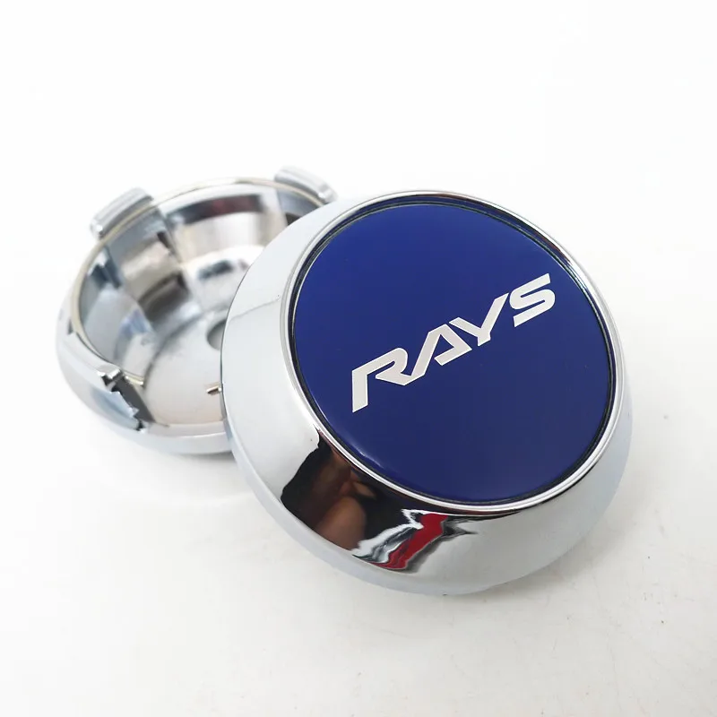 4pcs 64mm Wheel Center Cap Hubs Rays Racing Japan Make Rims Dust-proof Cover Hubcaps Auto Styling Accessories