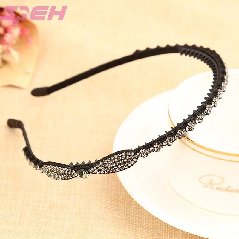 Manufacturer wholesale hair hoop Korean fashion women's jewelry exquisite Rhinestone fine head hoop creative hair hoop