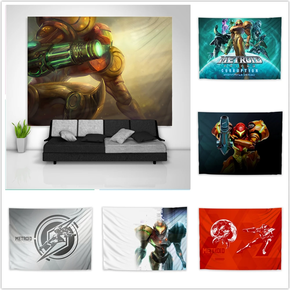 METROID Samus Aran Living Children Home Decor Poster Wall Art Canvas Painting Print Room Decoration Wall Decor Pictures No Frame