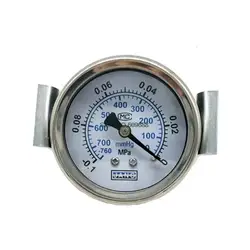 10PCS YN40Z Shock-proof Pressure Gauge 40mm M10*1 1/8 Water Oil Hydraulic Oil Pressure Negative Rressure Vacuum