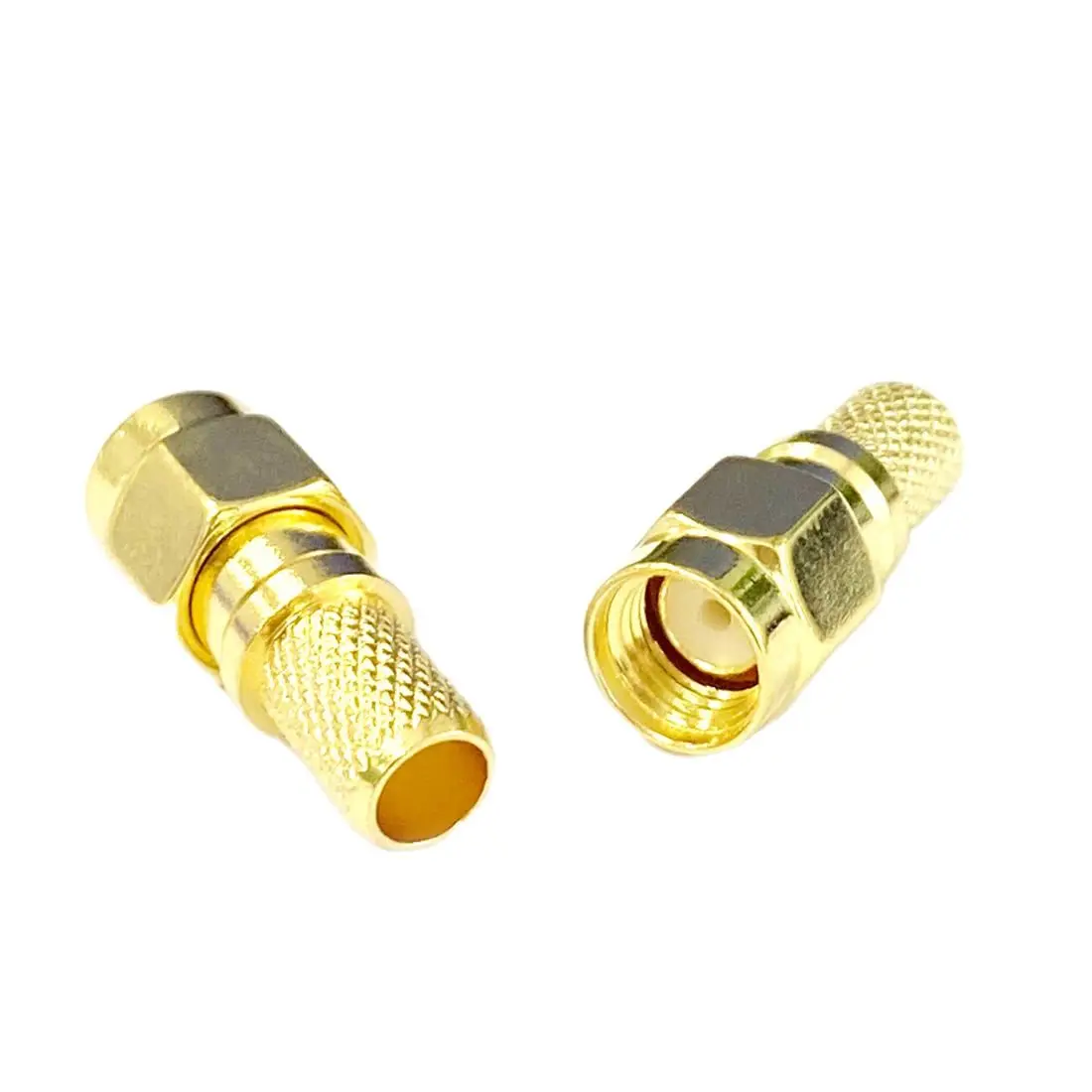 Novo rp sma crimp macho plugue fêmea jack rf conector reverso para lmr240 cabo atacado para wi-fi sem fio