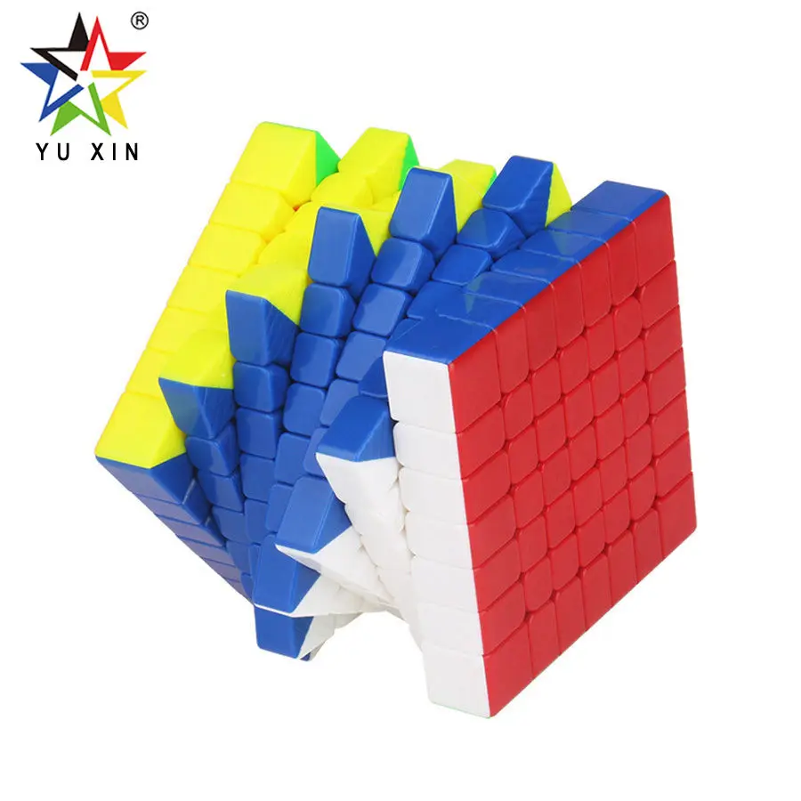 Yuxin hays cubo mágico magnético 7x7x7, brinquedos educativos, zhisheng, cubo mágico com velocidade profissional 7x7