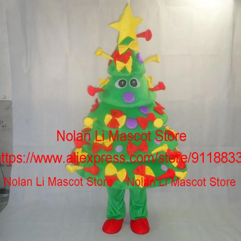 Árvore de Natal Mascote Cosplay Costume, Crayon Cartoon Set, Birthday Party, Masquerade Festival Presente, Personalização, Tamanho Adulto, 973