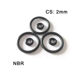 Thickness CS 2mm NBR O-Ring Rubber Seal Gasket Outer Diameter OD 5mm~170mm Nitrile Butadiene Rubber Washer