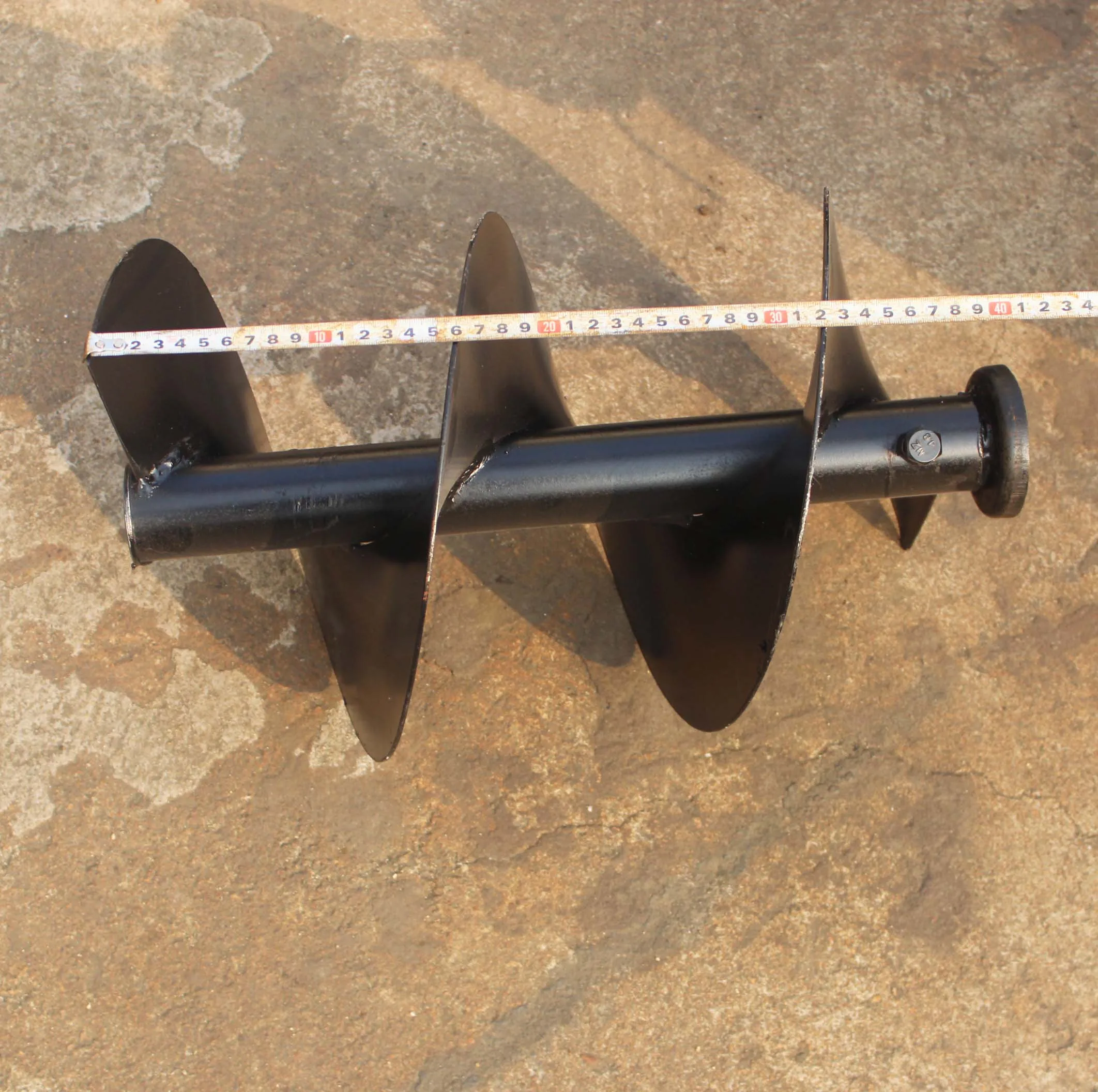 2.3แกน Micro-Tiller Bury เครื่องมือถือรถแทรกเตอร์ Cultivator การเกษตร Hexagon เกลียว Twisted แบน Trench Backfill มีด