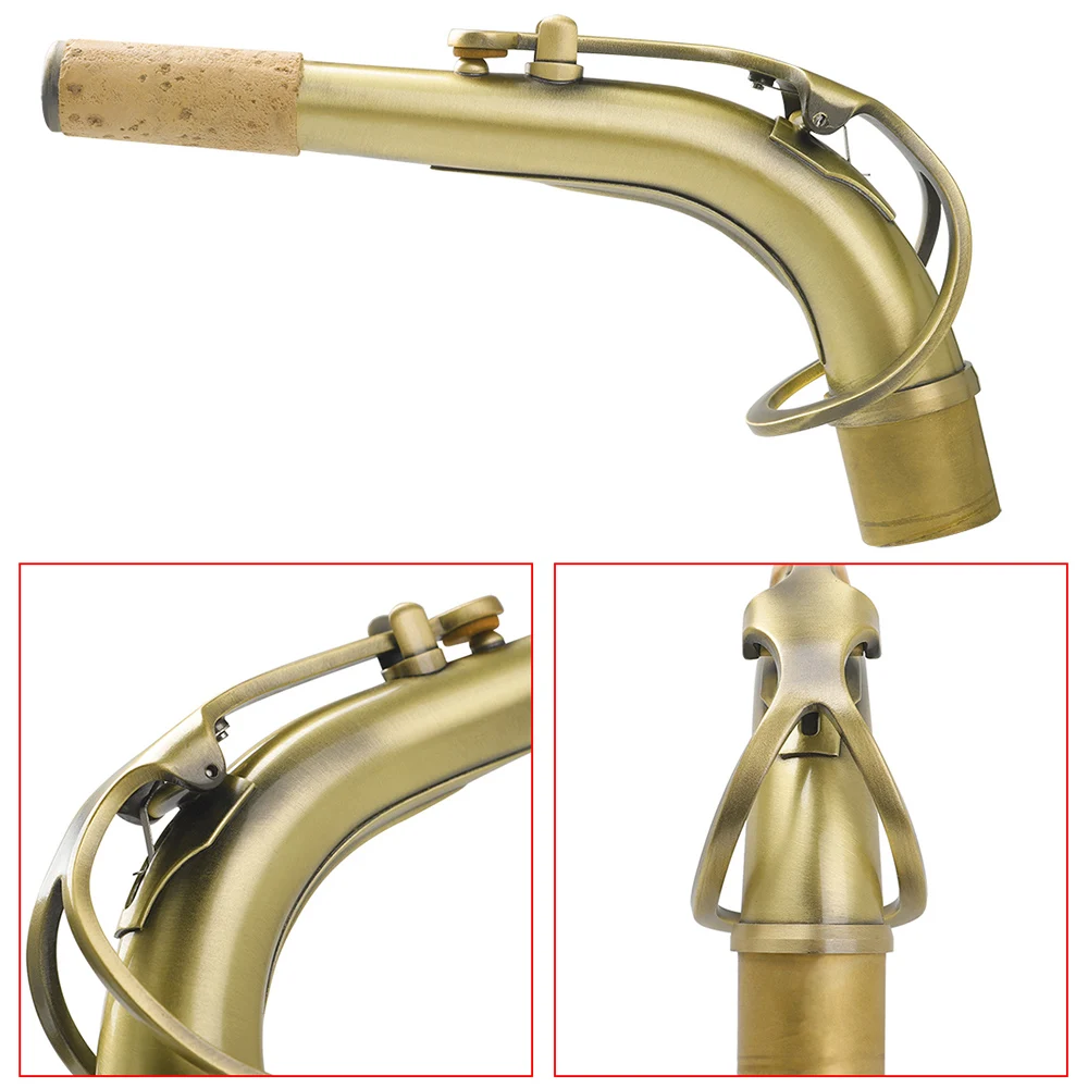 Imagem -05 - Mbat-saxofone Alto Pescoço Bend Latão Material Sax Sopros Alta Qualidade Acessório Instrumento 245 Milímetros m