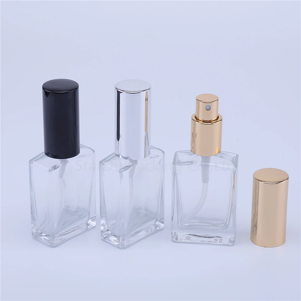 

30ml 50Ml High Quality Glass Perfume Bottle Atomizer Perfume Bottle Transparent Spray Bottle Crystal Transparent Square 200pcs