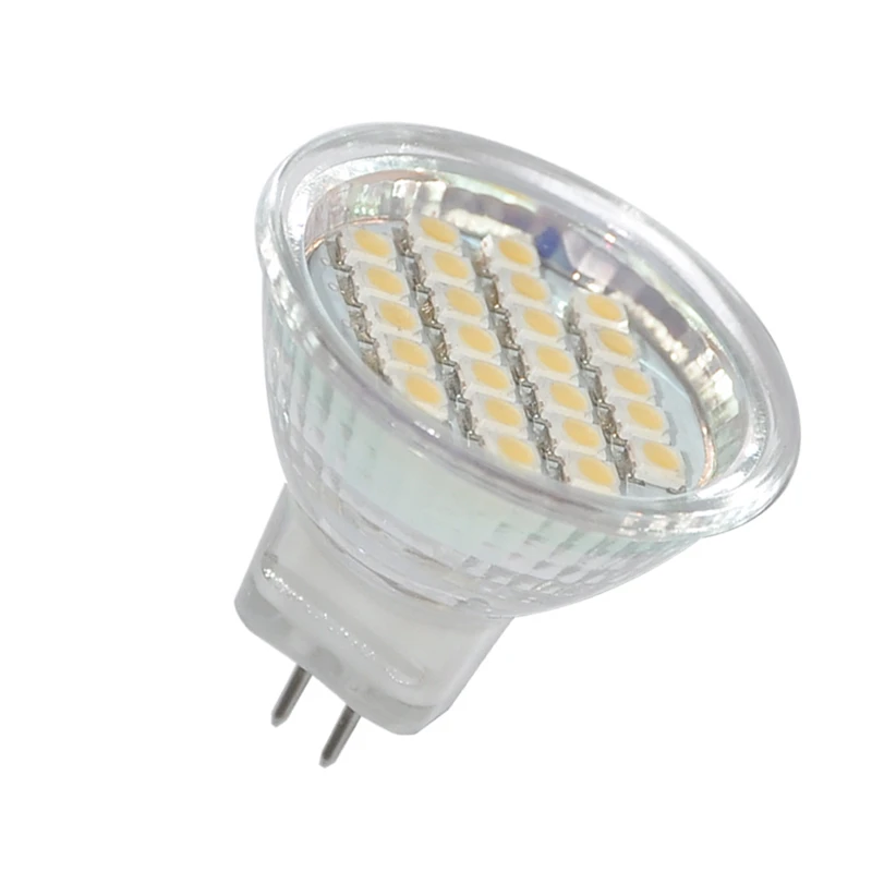 MR11 GU4 Mini LED Spotlight Bulbs 12V 2835 SMD 5W 24LEDs Super Bright Cool Warm White Lamp Replace 25W Halogen Light