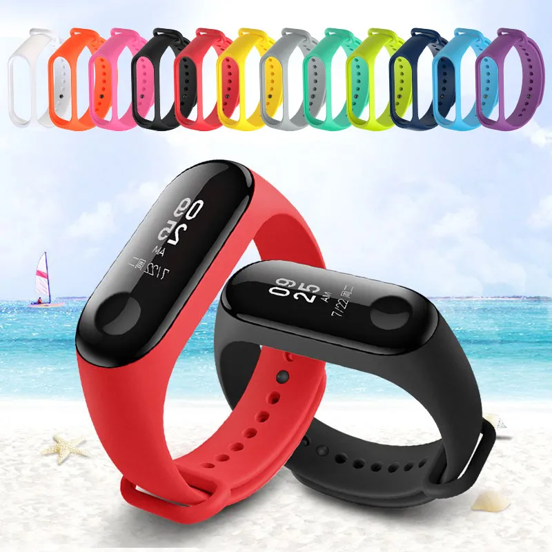 Watch Strap for Xiaomi Mi Band 7 6 5 3 4 Wristband Silicone Bracelet Wrist Straps MiBand 3/4 Band5 Band6 Smartwatch Accessories