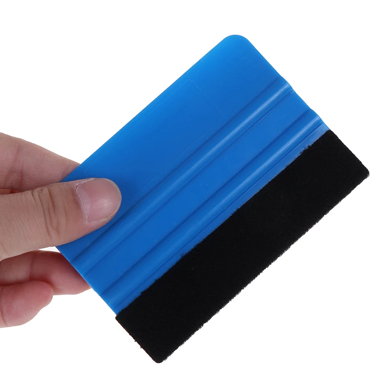 1Pc Vinyl Wrap Film Card Squeegee Car Foil Wrapping Suede Felt Scraper Window Tint Tools Auto Car Styling Sticker Accessories