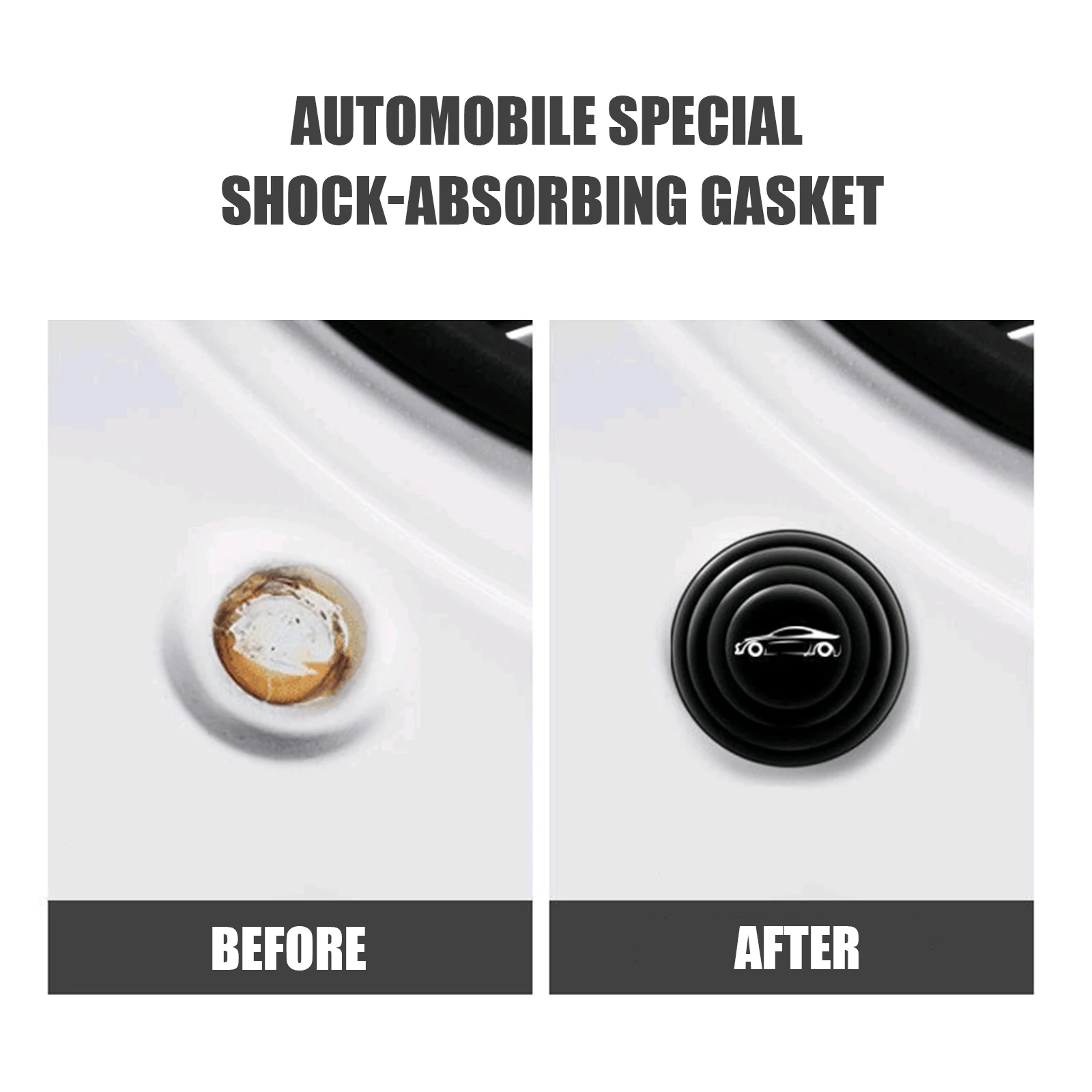 5/10Pcs/lot Universal Car Door Shock Absorbing Gasket For Car Trunk Sound Insulation Pad Shockproof Thickening Cushion  Stickers