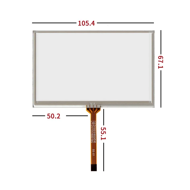 Layar Sentuh 4.3 Inci Baru 105*67MM 105.4*67.1Mm