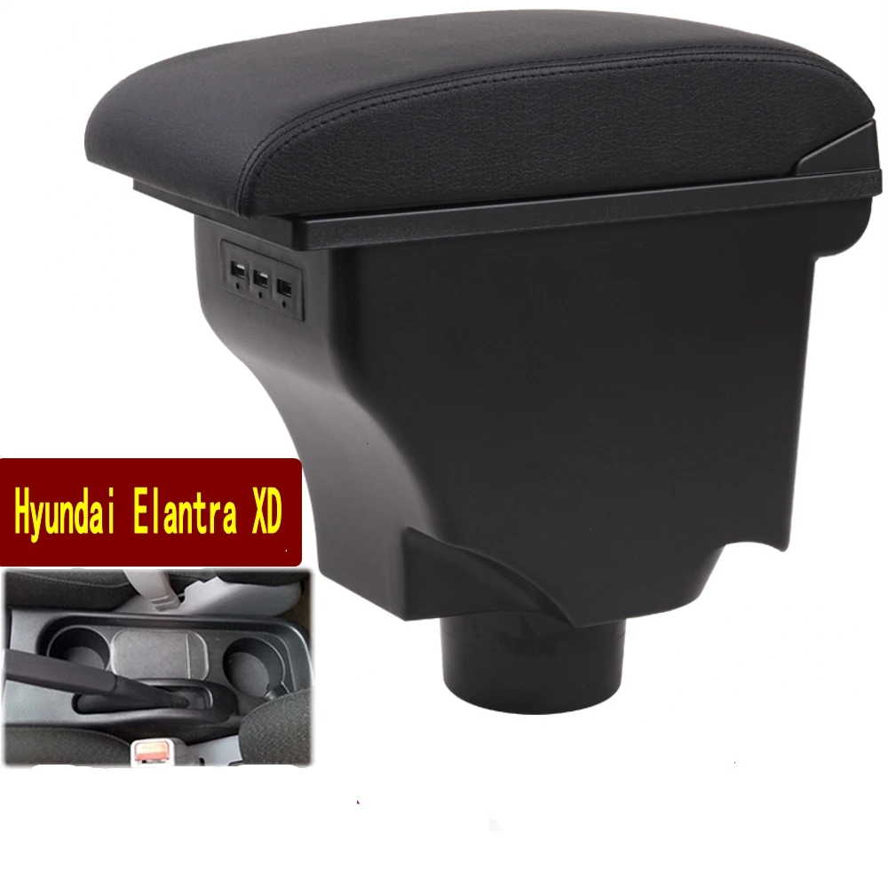 

For Hyundai Elantra XD Center console armrest box storage box armrests elbow rest All-in-one with usb