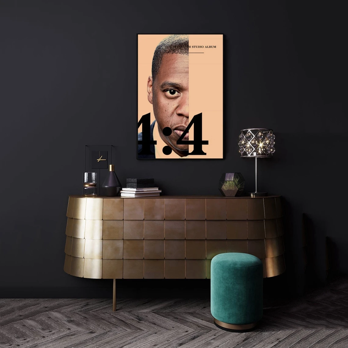 JAY Z 4:44 Poster Music Album Print Canvas Poster Home Decoration Wall Painting (No Frame)