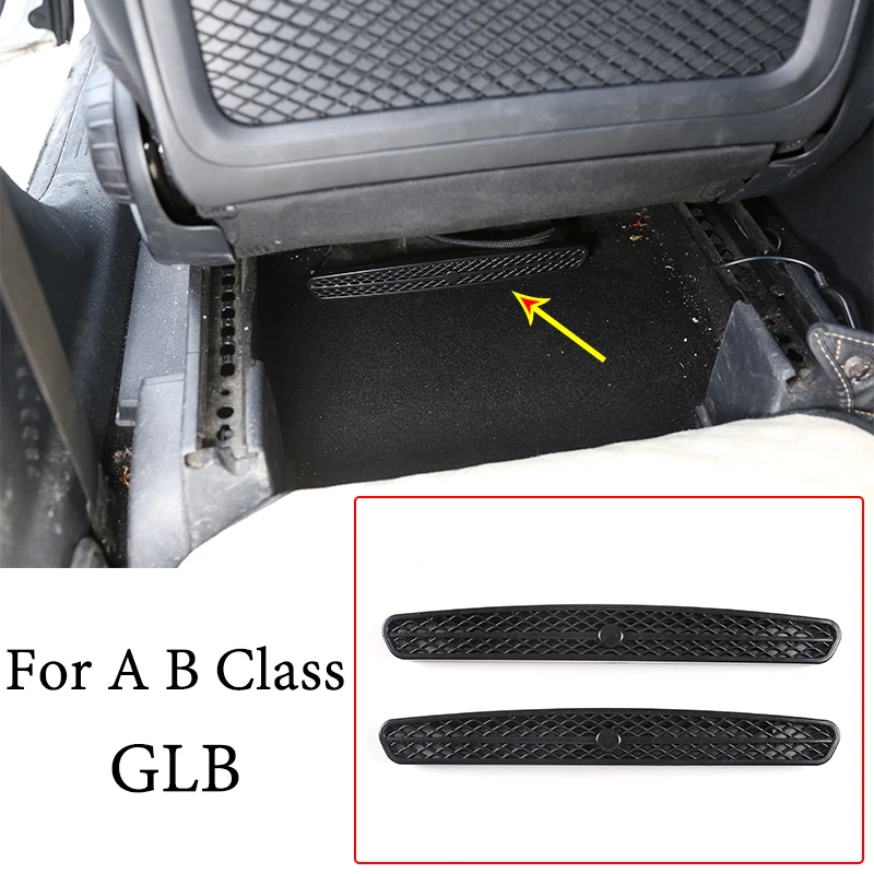 

Car Seat Under Air Outlet Frame Trim Cover Anti-clogging ABS Plastic For Mercedes Benz A B Class W177 W247 GLB X247 Accessories