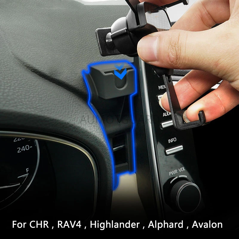 

For Toyota Avalon CHR Alphard Highlander RAV4 Mobile Phone Bracket Car Navigation