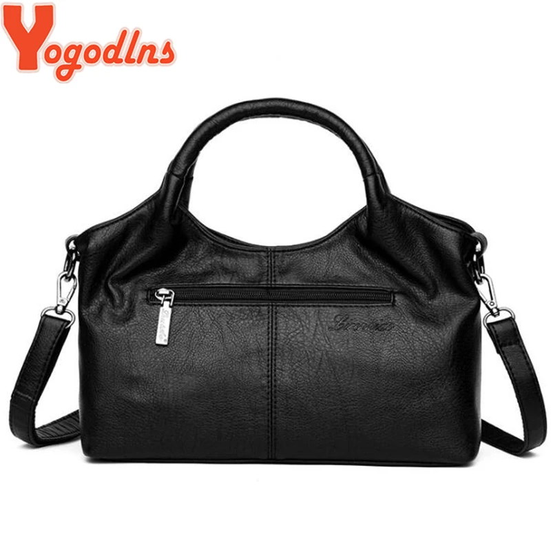 PU Leather Bag for Women Simple Stripe Style Female Shoulder Crossbody Bags High Quality Retro big casual Purse