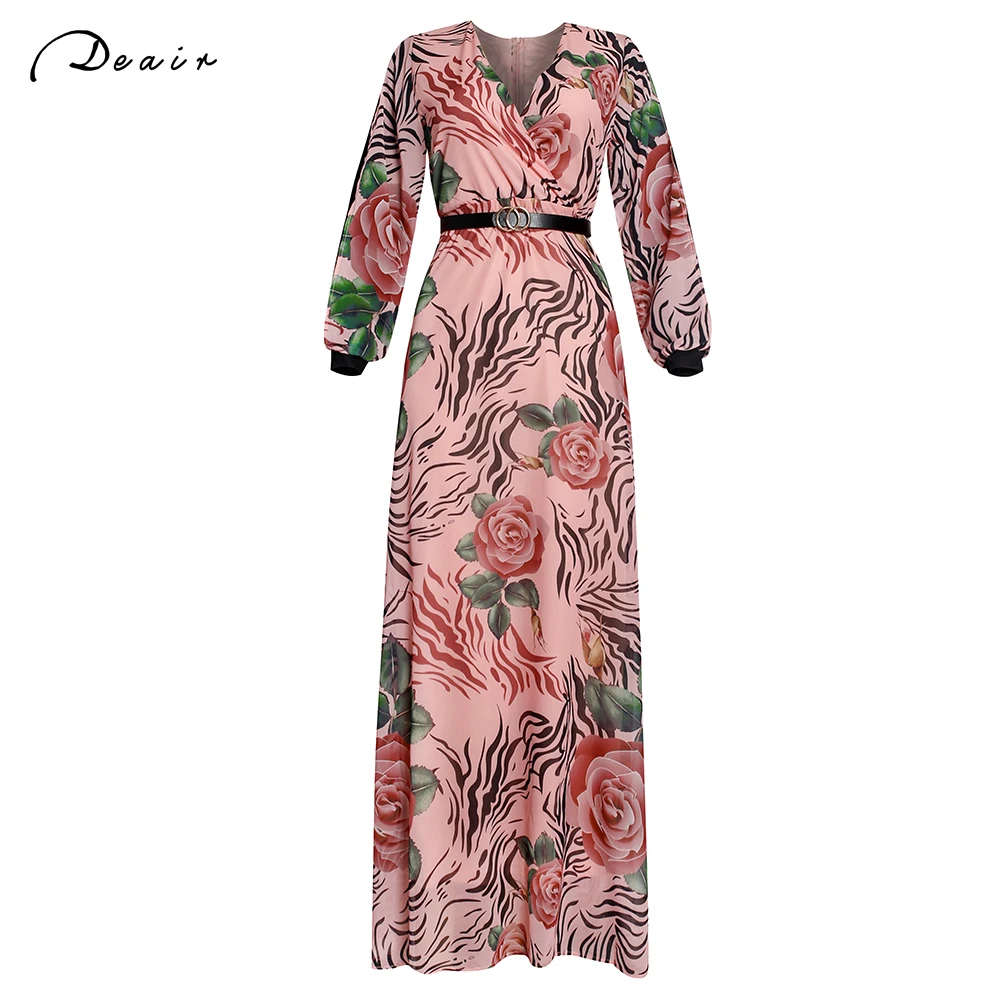 African Print Boho Chiffon Dresses Women Long Sleeve Elegant Evening Gown Ankara Dashiki Maxi Dress Dubai Abayas 2021 Autumn