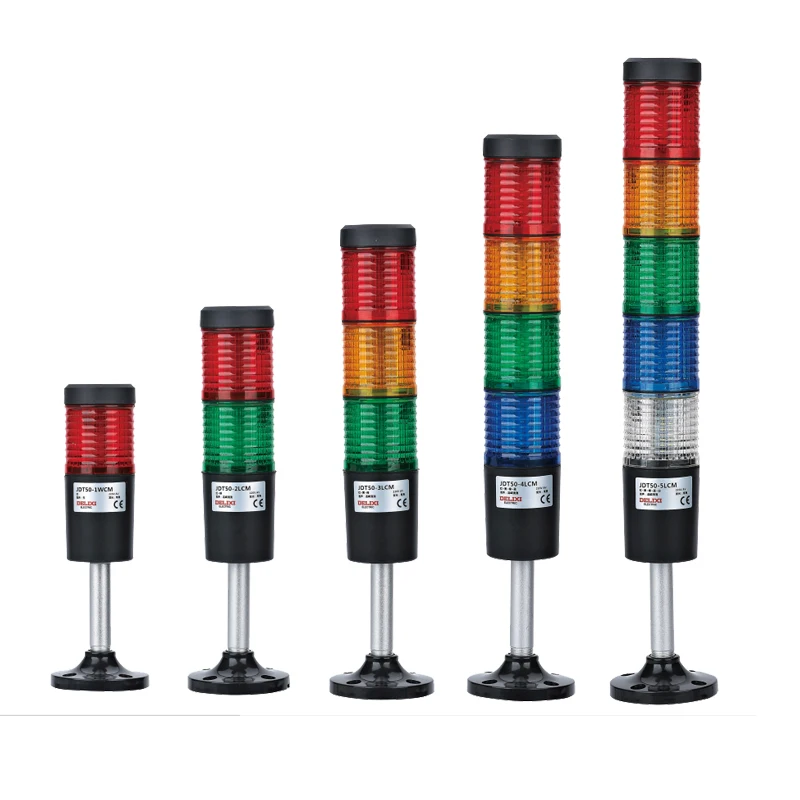 Lampe LED industrielle à piles multiples, 3 niveaux, alarme de sécurité, Buzzer pour machines, vente en gros