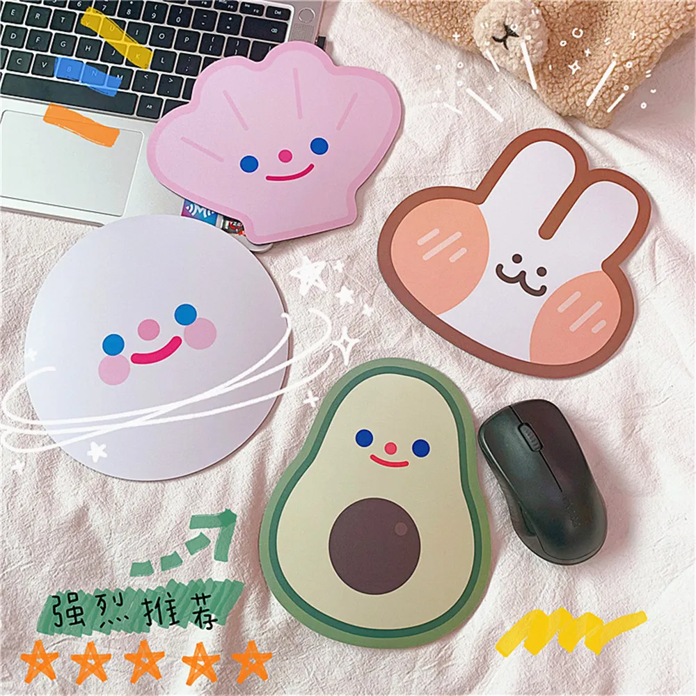 Cute Cartoon Creative Mini Computer Mouse Pad Cute Smiley Cloud Avocado Mouse Pad Trumpet Gaming Mouse Pad Girl Mouse Pad