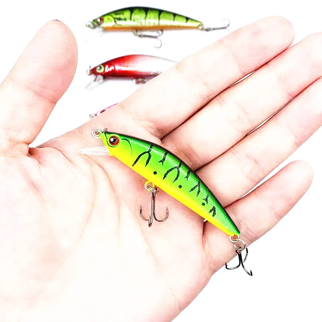 

1Pc Minnow Wobbler 70s Fishing Lure 70mm 7g Sinking Bait Perch Pesca Mini Jerkbait Wobblers Swimbait Hard Artificial Bait