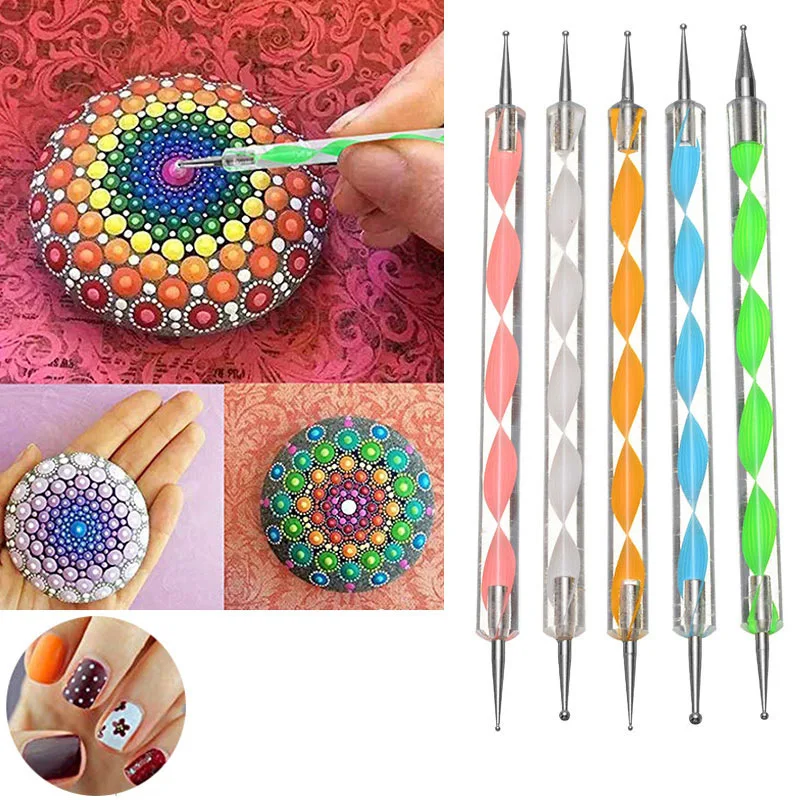 32/36/38pcs Mandala Dotting Painting Tools Sets For Painting Rocks DIY Nail Art Craft Wall Art Stencil Painting Board Tools Set