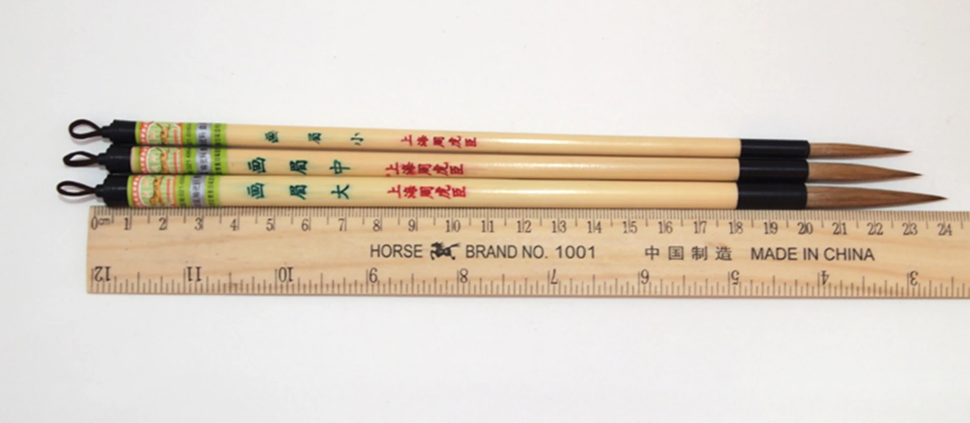 3pc Set Chinese Painting Calligraphy Japanese Sumi-e Gongbi Details Line Brush Huamei Wolf Hair Running Script Cursive