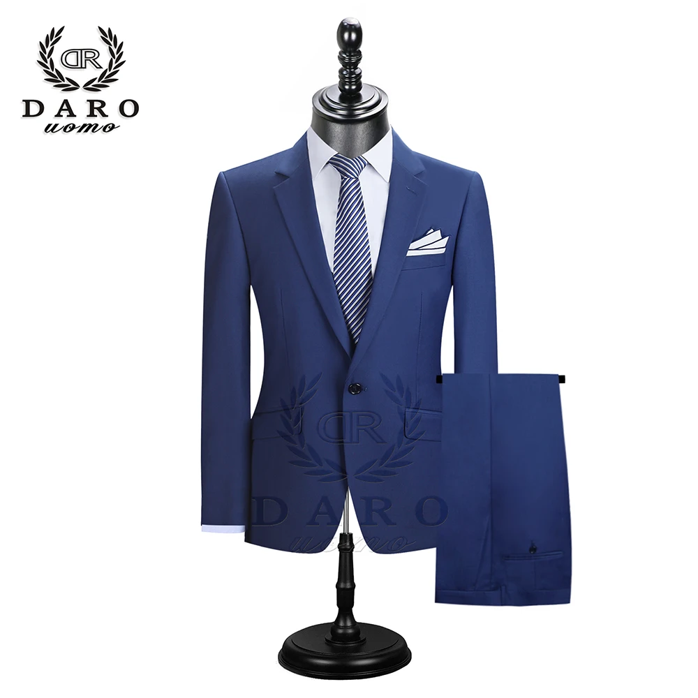 2023 DR  DARO UOMO Men Suits Blazer With Pants Slim Fit Casual One Button Jacket for Wedding DR8158