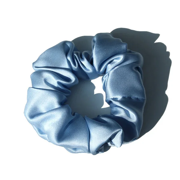 100 % reine Maulbeerseide, große Haargummis, Gummibänder, Haargummis, Gummi-Gummibänder, Pferdeschwanzhalter für Frauen und Mädchen, 19 Momme, 3,5 cm