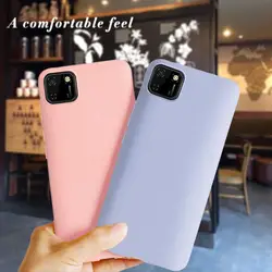 For Huawei Y5P Case 5.45 inch Candy Silicone Back Cover For Huawei Y5P DRA-LX9 Y5 P 2020 Matte Soft TPU Phone Case Shells Capas