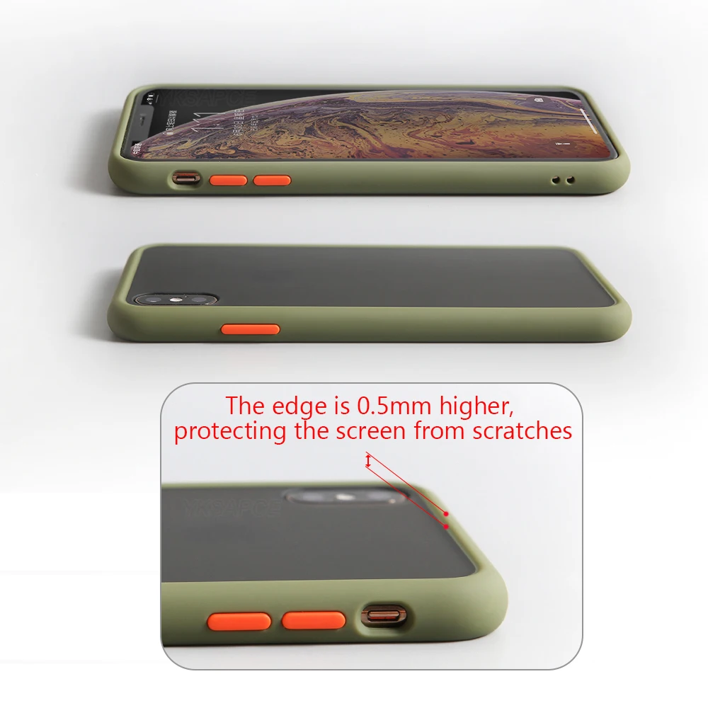 Silicone Translucent Matte Phone Case For iPhone X XR XS 11 Pro Max 7 8 Plus SE 2020 2022 Shockproof Frosted Back Cover