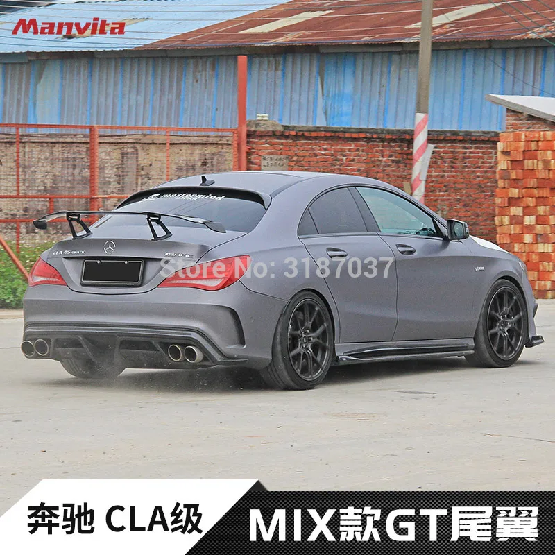 

For Benz CLA W117 CLA180 CLA200 CLA250 CLA260 Carbon Fiber Rear Roof Spoiler Wing Trunk Lip Boot Cover Car Styling