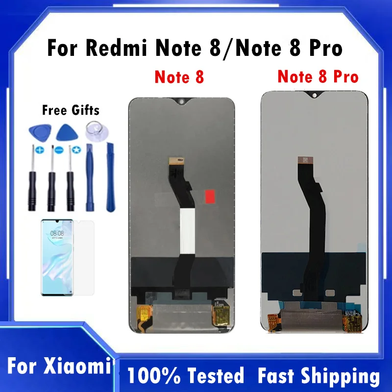 

For Xiaomi Redmi Note8 Pro 10Touch Lcd Display Touch Screen Digitizer Assembly Replacement With Frame For Redmi Note 8 Note 8pro