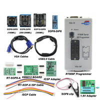 Original RT809F Serial ISP Programmer with 11 Adapters +1.8V Adapter+SOP8 Test Clip+EDID Cable Multifunction Free Shipping