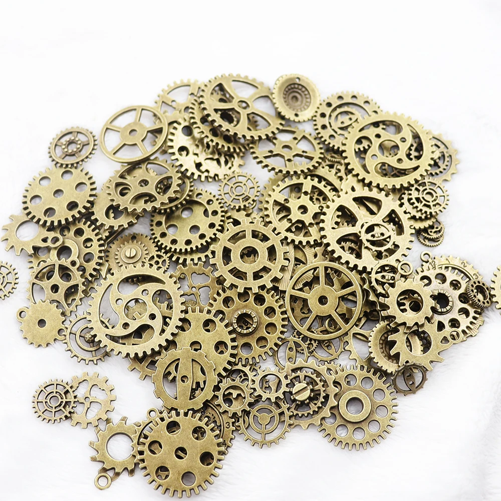 12 Color 50g/100g Metal Gear Clock  Jewelry Filling UV Epoxy Resin DIY Handmade Making Jewelry Components Mold Fillings