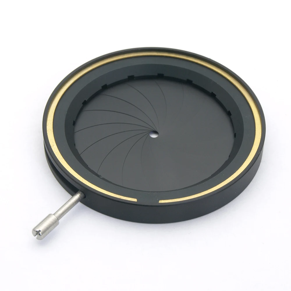 Amplificando Diâmetro Metal Zoom Ótico Íris Condensador de Abertura de Diafragma para Lente de Câmera Microscópio Instrumento Ótico 2.536 mm