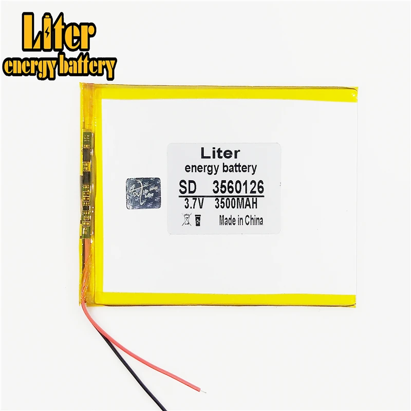 3.7 V lithium polymer battery 3500 mah 3560126 3560125  tablets DIY mobile power