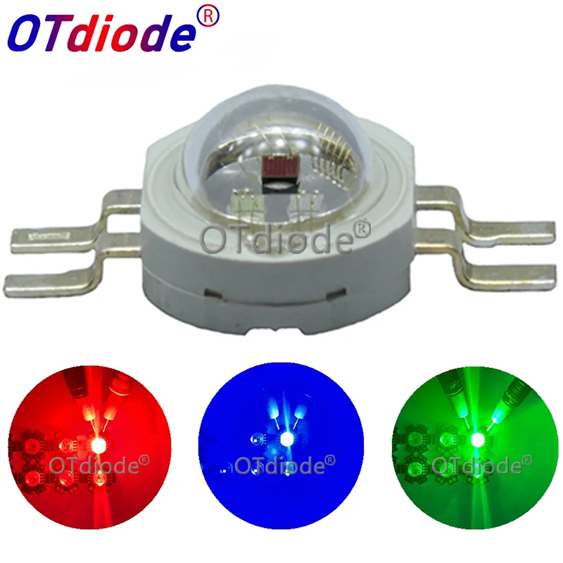 Imagem -02 - Chip de Led de Alta Potência Rgb Rgbw Rgbwyv Faça Você Mesmo Molde Colorido 3w 4w 15w 18w Fonte de Luzes para Palco Pinos Pinos Pinos 10 Pinos 12 Pinos