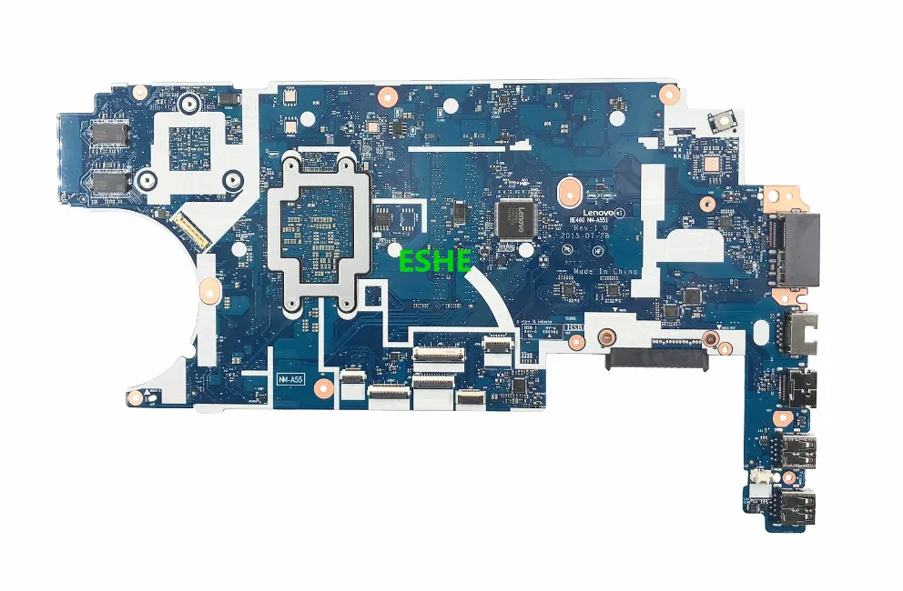 BE460 NM-A551 Mainboard For Lenovo ThinkPad E460 Laptop Motherboard With i3 i5 i7 6th Gen CPU 2G GPU tested good