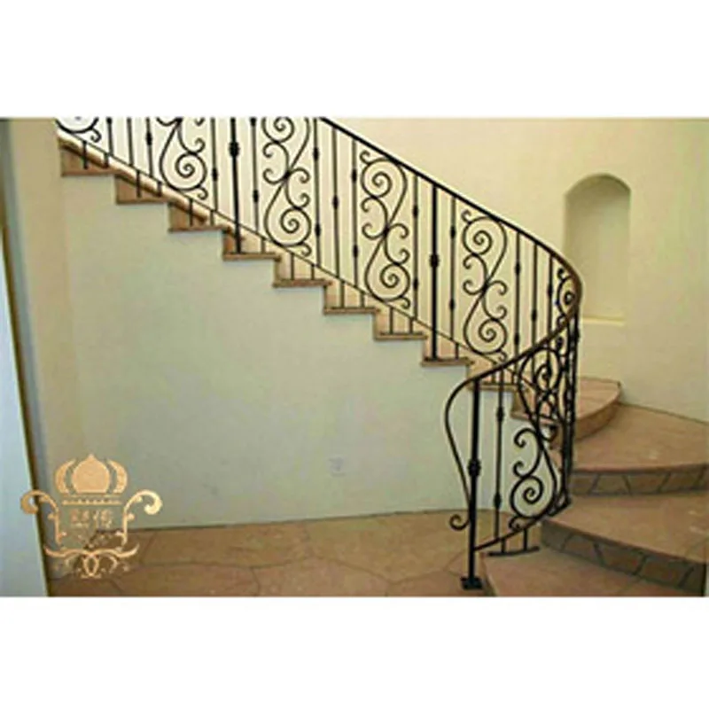 Aluminum Handrails Balustrades Integral Modern Design Spiral Staircase