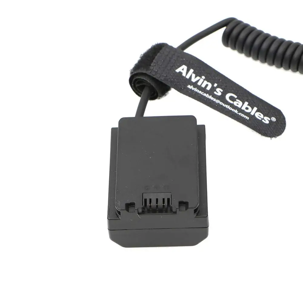 Alvin's Cables NP-FZ100 Dummy Battery to D-TAP Coiled Cable, Camera Power Adapter for Sony A7V, FX3, FX30, A7III, A7 IV