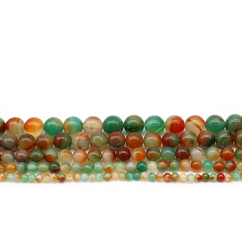 Wholesale AAA+ Peacock Agat Mix Color  Natural Stone Beads For Jewelry Making DIY Bracelet Necklace 4/6/8/10/12 mm Strand 15\'\'