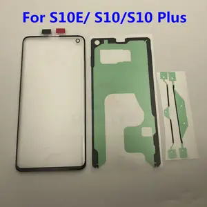 Bilashmart S10+ Replacement External Glass Samsung Galaxy S10 S10e S10 Plus LCD Display Touch Screen Front Glass External Lens