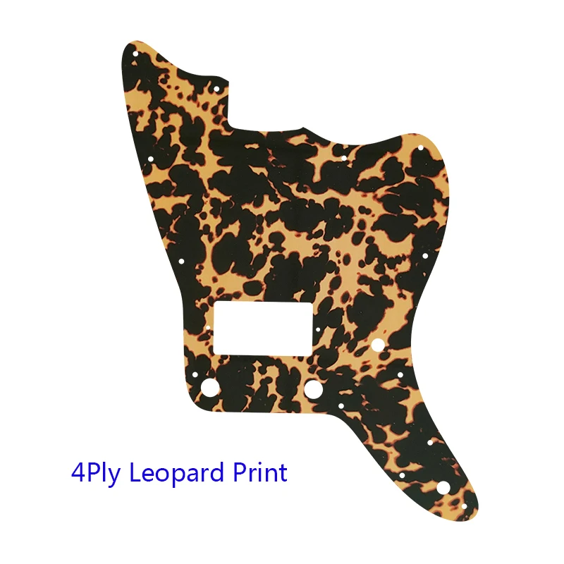 Fei Man Jazzmaster Style Guitar Pickguard With PAF Pickups, Replacement Flame Pattern, Guitar Parts, US No Upper Controls