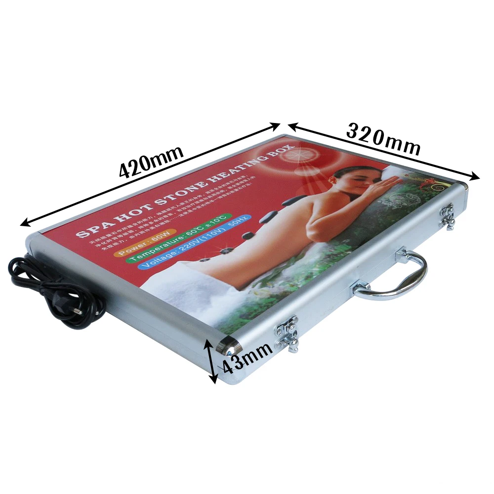 Tontin massage stone heater box 220V and 110V hot stone for SPA massage (only case not including stones)