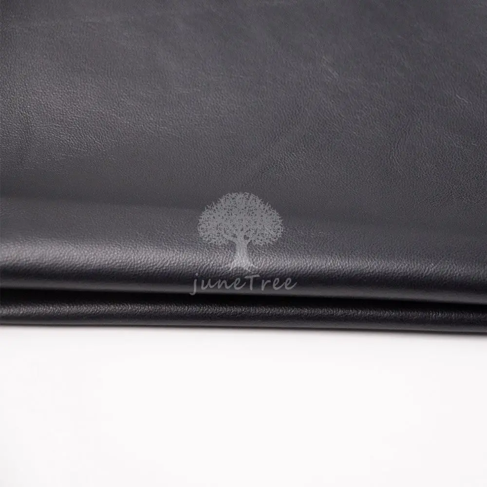 Junetree Sheep skin black real grain leather quality A grade soft  genuine leather  0.5 - 0.7mm cloth glove leather craft bag