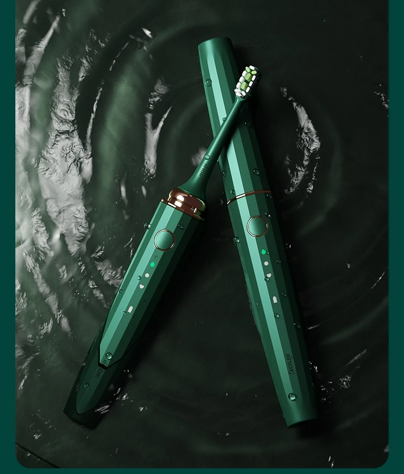 JIMOK-소닉 전동 칫솔, 울트라 소닉 자동 업그레이드 USB 충전식 고속 충전 성인 방수 칫솔 (K3)