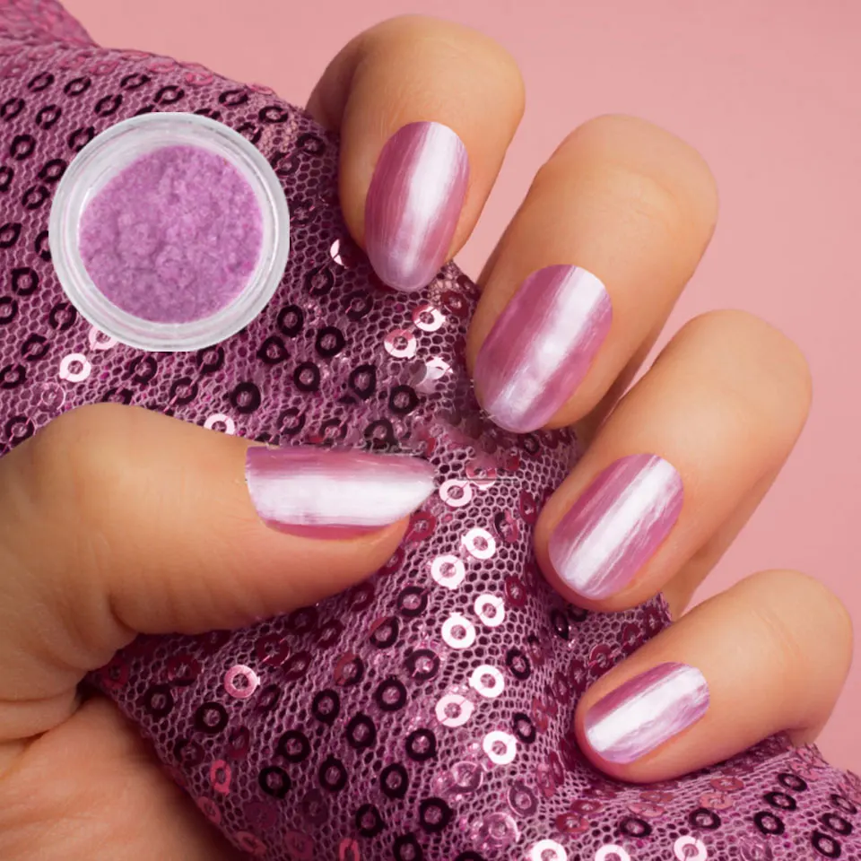 12 صندوقًا من مسحوق ليزر كروم فضي لامع ليزر سباركلي لتزيين الأظافر من الكروم الصباغ الفضي DIY أدوات تزيين الأظافر #5