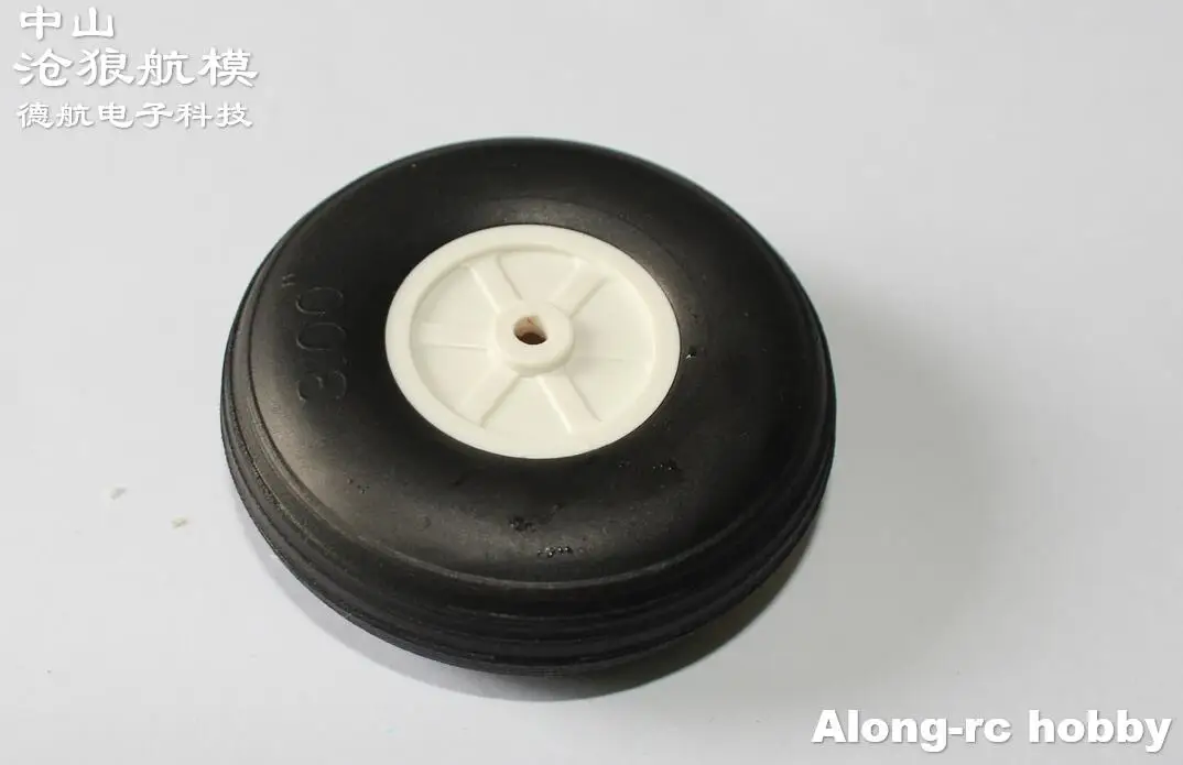 RC avion passe-temps modèle avion pièce de rechange roue de train d'atterrissage 3 pièces 3.0 "75mm * 25mm * 4.0mm trou 3 pouces roue en polyuréthane